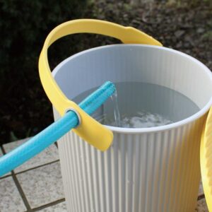 Hachiman Fraichair Eimer 10 Liter Grau Gelb