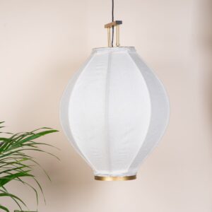 Deckenlampe Stoff Weiß