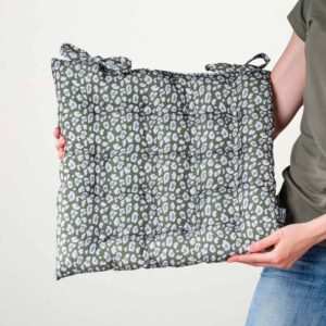 Outdoor Sitzkissen Leo Grün/Grau