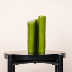 Kerze Skulptur Grün