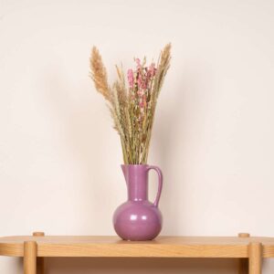 Keramik Vase Krug Flieder