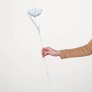 Metall Stecker Weiß Matt