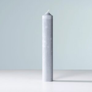 Blockkerze Grau L