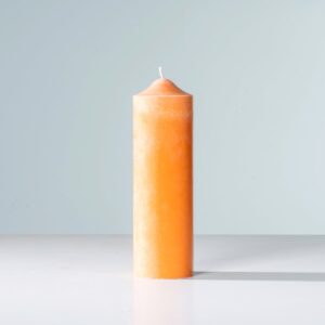 Blockkerze Orange L
