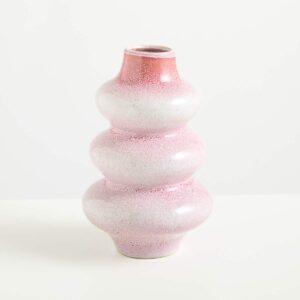 Keramikvase Reaktiv Rosa