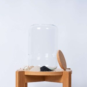 Deko Glas mit Deckel