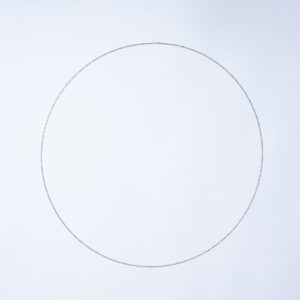 LED Kranz Silberfarben Warmweiß - 70 cm