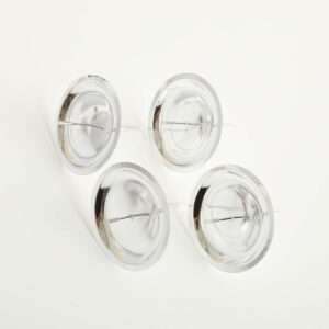 Kerzenhalter Silberfarben 4-er Set