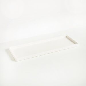 Kunstharz Tablett Weiß