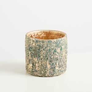 Keramik Übertopf Grün - 13 cm