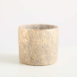 Keramik Übertopf Goldfarben - 13 cm