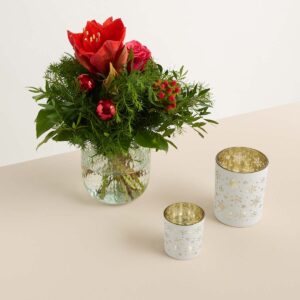 Weihnachtsgruß mit Windlichtset Snowlight