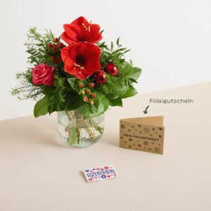 Weihnachtsgruß mit BLUME2000 Geschenkkarte 100€