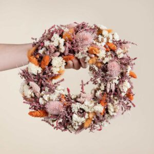 Trockenblumenkranz Pastel Favorit