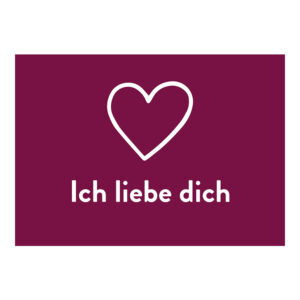 "Ich liebe dich" Grußkarte