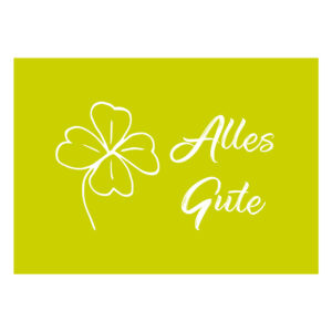 "Alles Gute" Grußkarte