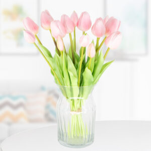 14 Rosa Kunsttulpen