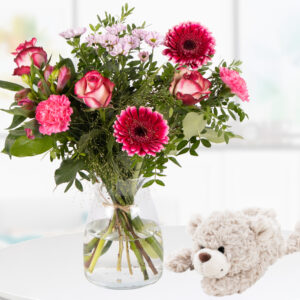 Blumenstrauß Carlotta + Nici Teddy "Finni"