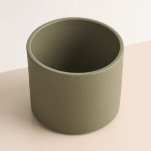 Keramik Übertopf Grün - 15,5 cm