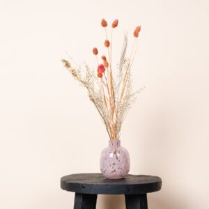 Glasvase Konfetti Rosa Mini