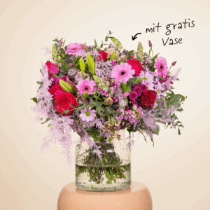 Blumige Umarmung mit gratis Lieblingsvase M