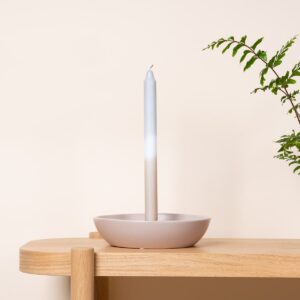 Keramik Kerzenschale Beige