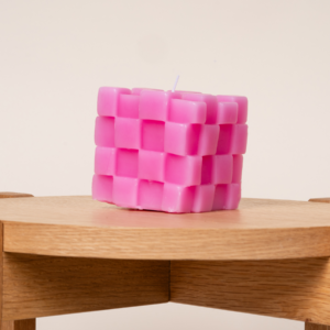 Kerze Tetris Pink
