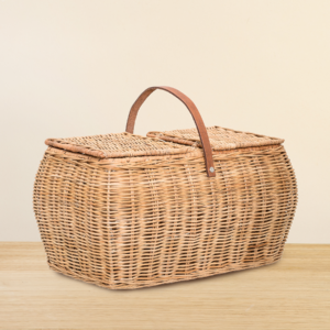 Bloomingville Holz Picknickkorb Gor