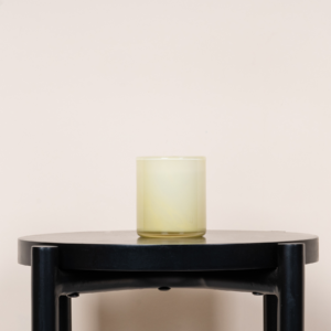 Glas Kerzenhalter Gelb