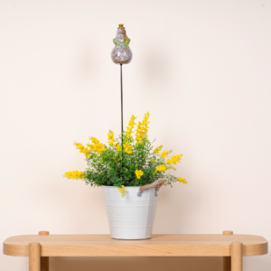 Keramikstecker Frosch Hockend