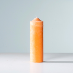 Blockkerze Orange L