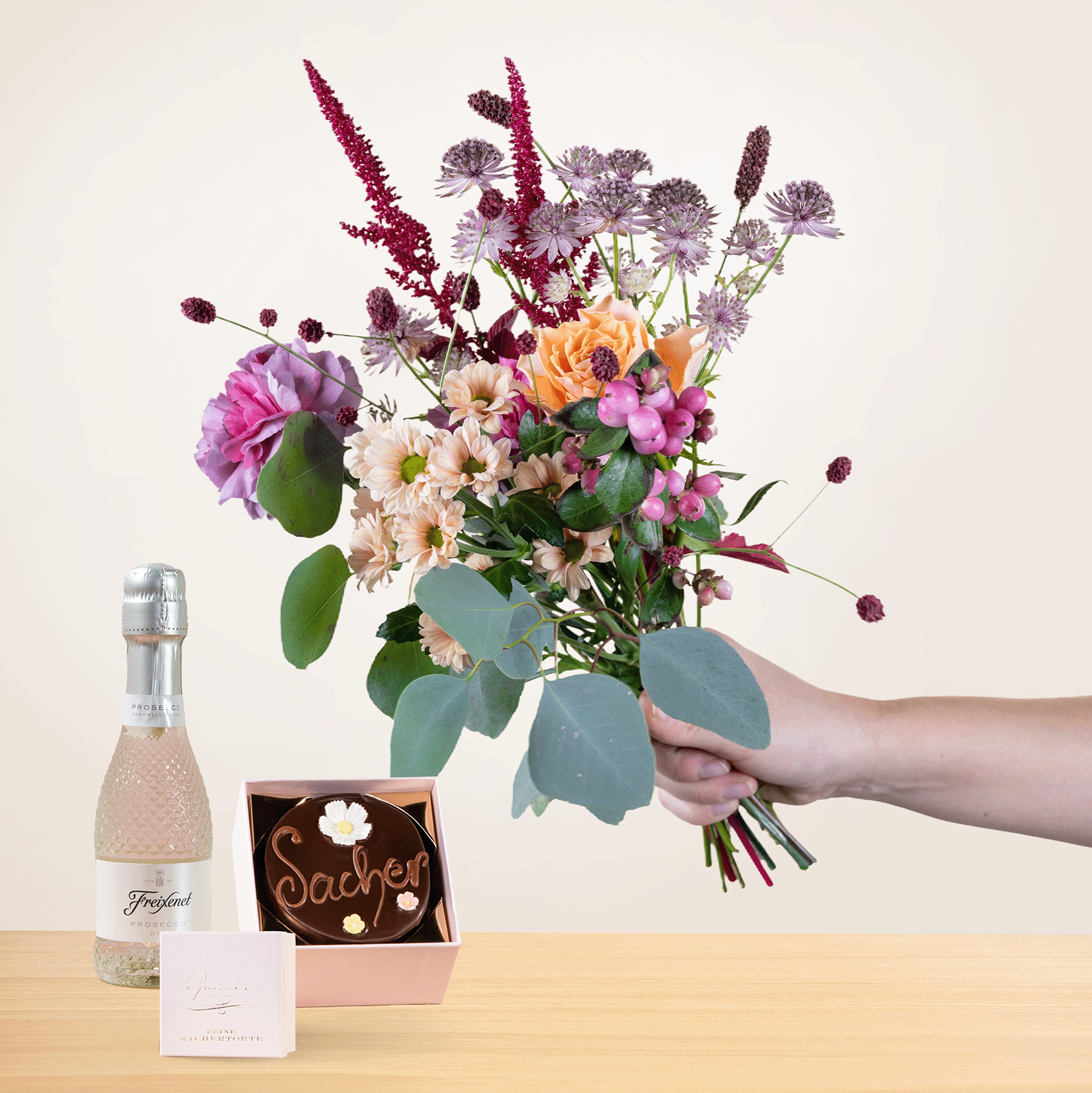 Herbstgruß mit Geschenkset Süßer Genuss