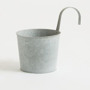 Zink Blumentopf mit Haken - 2,5 Liter