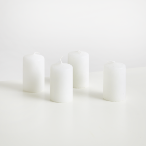 Kerze Weiß 4-er Set