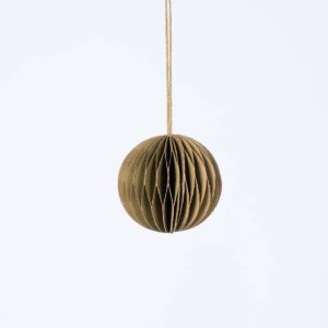 Deko Papierhänger Ornament Goldfarbe