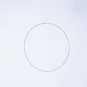 LED Kranz Silberfarben Warmweiß - 35 cm