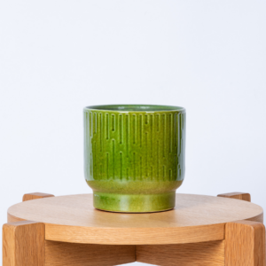Keramik Übertopf Grün - 12,5 cm