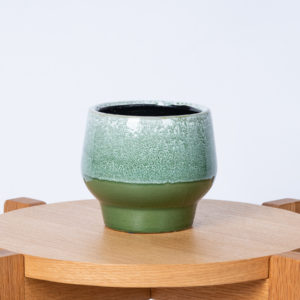 Keramik Übertopf Grün - 10,5 cm