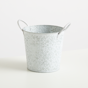 Zink Übertopf Stern - 16 cm