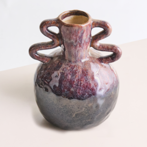 Steingut Vase Zyrus Reaktiv