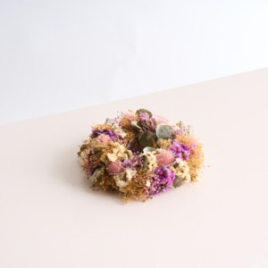Trockenblumenkranz Lila