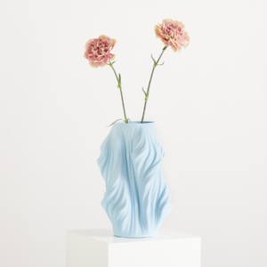 3D Druck Vase Keramik Blau