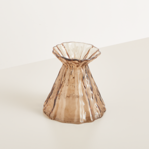 Glas Vase Braun