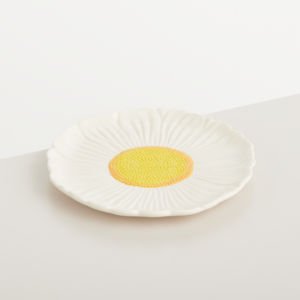 Keramik Frühstücksteller Gänseblümchen