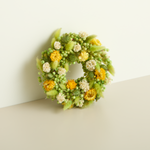 Trockenblumenkranz Grün Mix