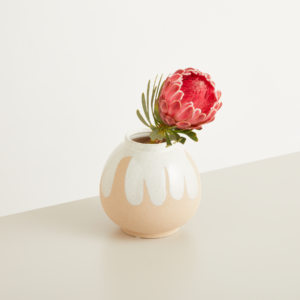 Keramik Vase Creme/Sand