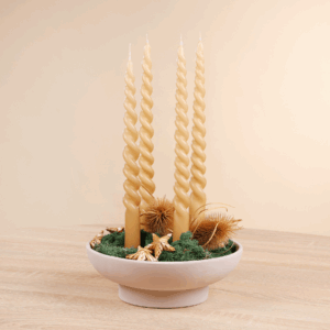 DIY Kerzenschale Nordic Advent