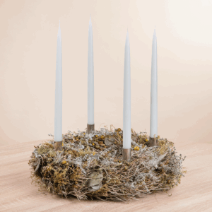 Adventskranz Trockenblumen Wild Christmas