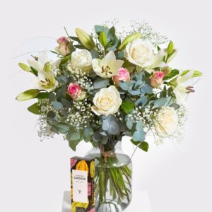 Zarte Blütenträumerei mit Fleur de Choco