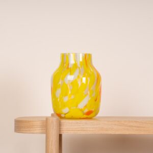 Glasvase Konfetti Gelb Orange